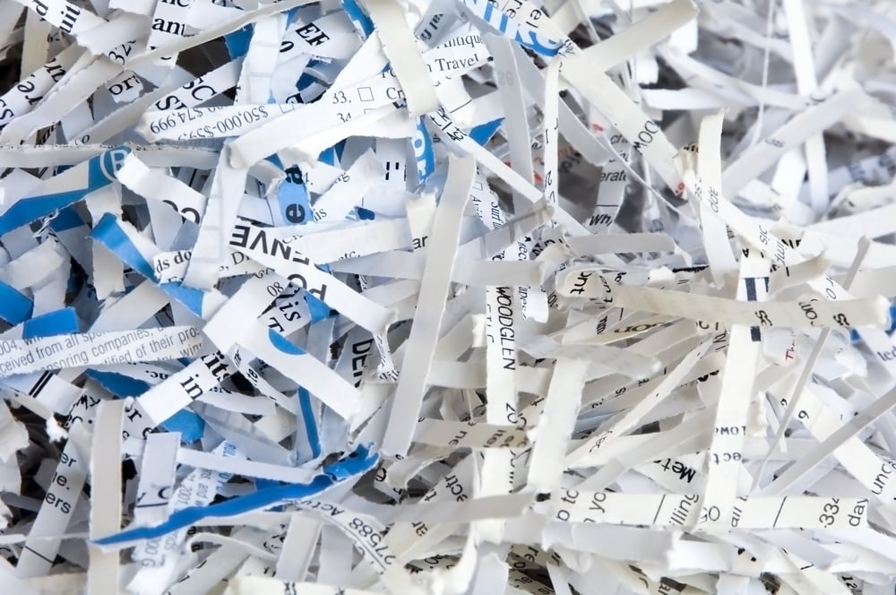 Shredded paper
